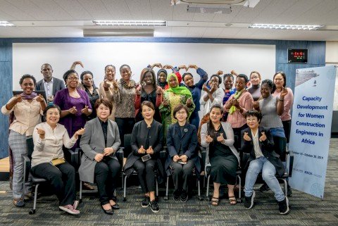Korea Institute of Construction Technology held KOICA's invitational training for female construction engineers in Africa